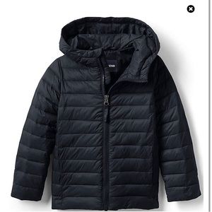 Land’s End Kids ThermoPlume Packable Hooded Jacket XL 14-16 BNWT